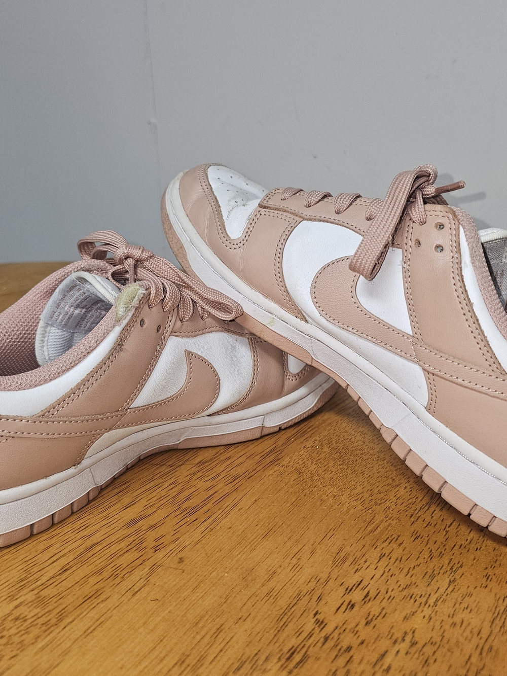 Nike Dunk Low Women's Size 9 Retro Rose White Casual Walking School Cushioned - Picture 5 of 12